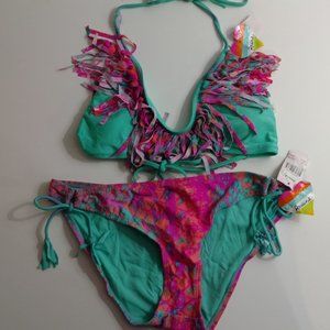 New Raisins Green  Hipster Bikini Set XL